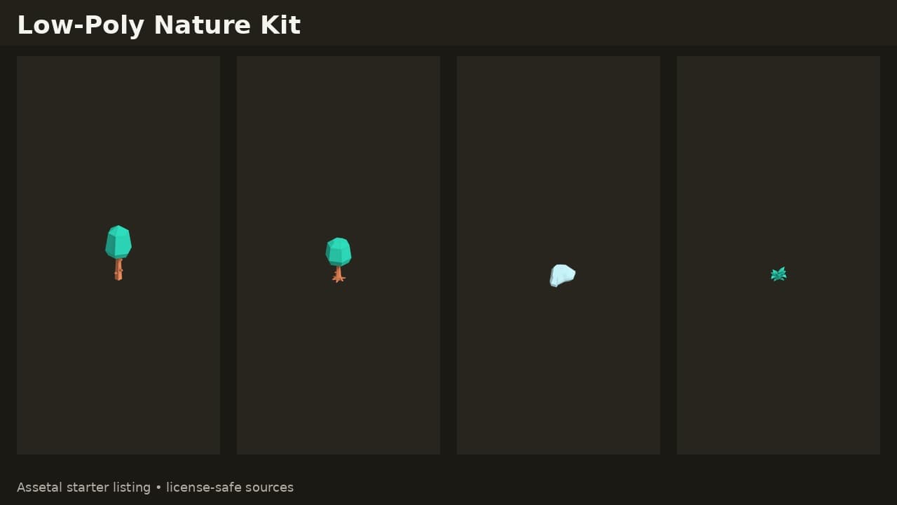 Low-Poly Nature Kit — thumbnail 2 of 6