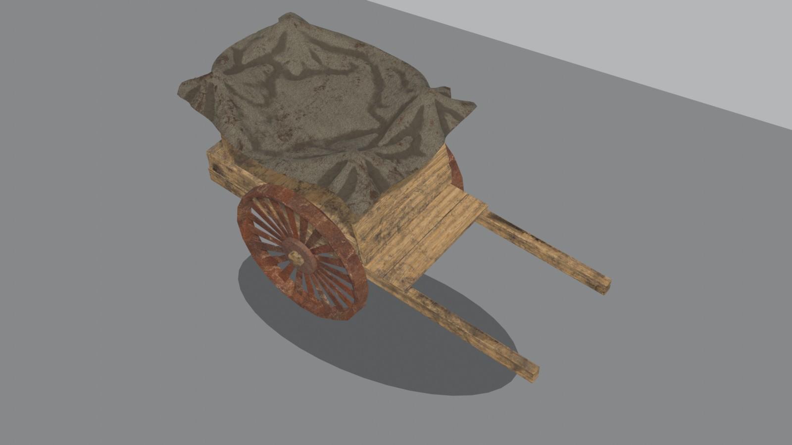 Wooden Cart — Game Prop (FBX + PBR) — thumbnail 2 of 2